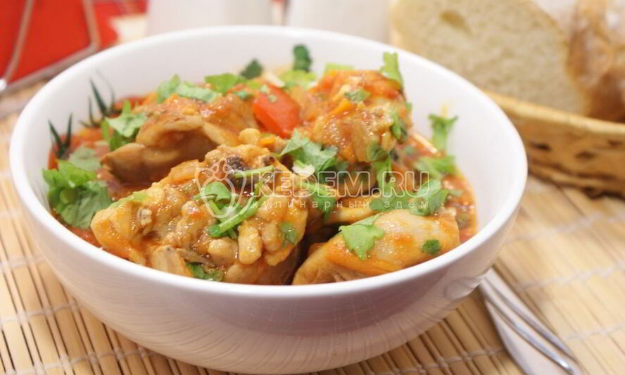 Рецепт чахохбили из курицы в мультиварке