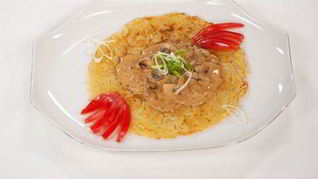 Драник с грибным соусом