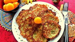 Драники из картофеля, кабачка и яблока