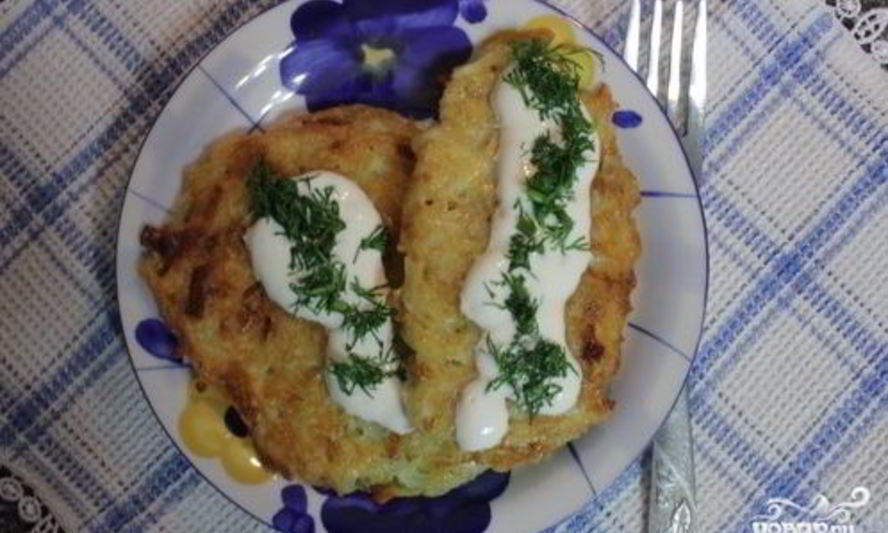 Рецепт драников с чесноком