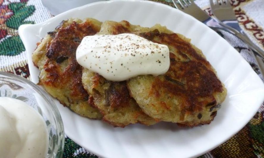 Рецепт драников с морской капустой