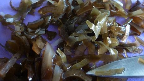 драники с морской капустой