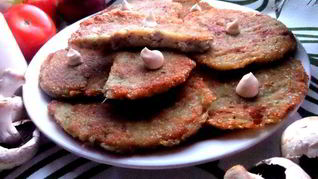 Драники с мясной начинкой