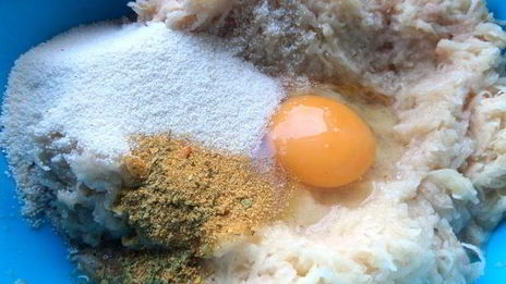 драники с мясной начинкой