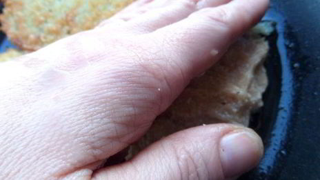 драники с мясной начинкой