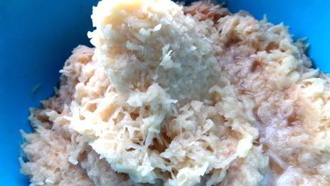 драники с мясной начинкой