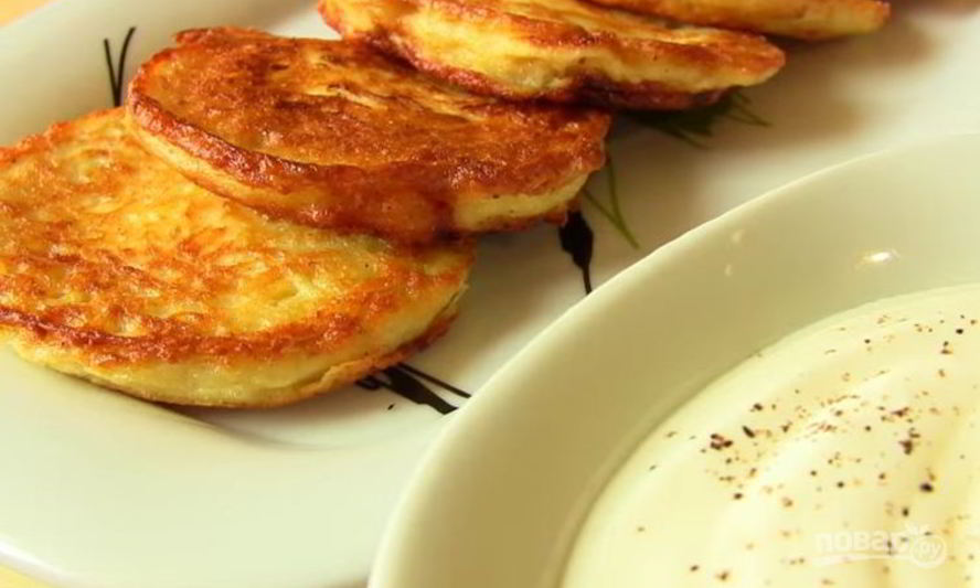 Рецепт драников с начинкой из творога