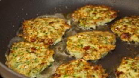 драники с сыром и зеленым луком