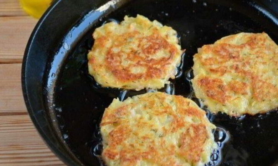 Рецепт драников с ветчиной с сырком