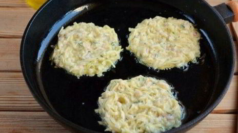 драники с ветчиной с сырком