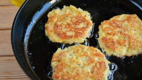 драники с ветчиной с сырком