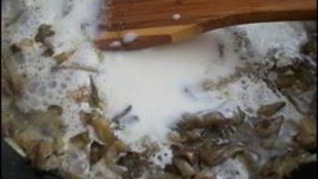 картофельные драники с мясом под грибным соусом