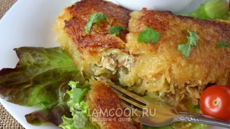 колдуны из картофеля с фаршем в духовке