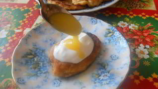 Латкес из яблок — яблочные драники