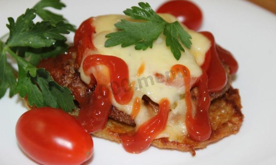 Рецепт пирамидок веселых друзья драники с котлетами