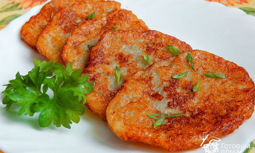 Рецепт постных драников без яиц