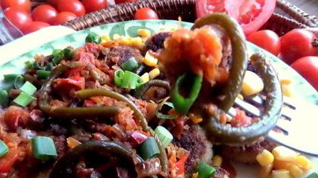 фрикадельки с гречкой