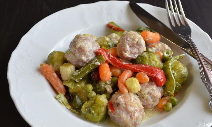 Рецепт фрикаделек с овощами