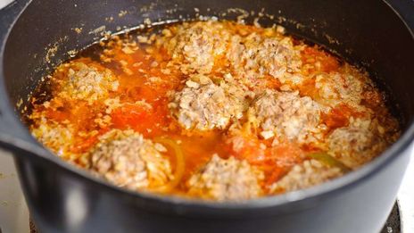 фрикадельки с подливкой