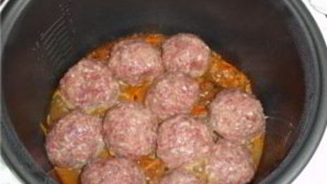 фрикадельки с рисом в мультиварке