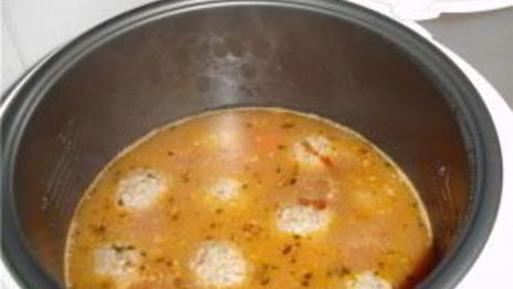 фрикадельки с рисом в мультиварке