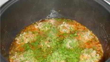 фрикадельки с рисом в мультиварке