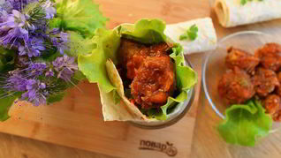 Фрикадельки в лаваше