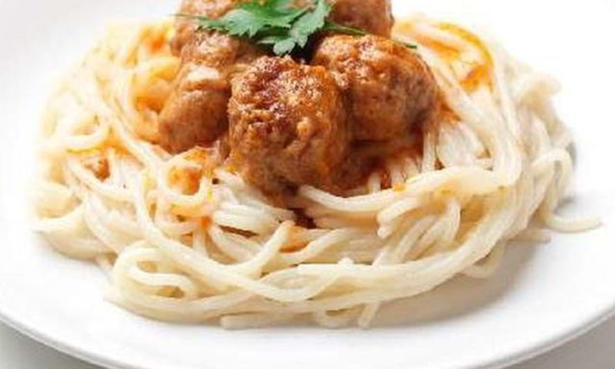 Рецепт макарон с фрикадельками