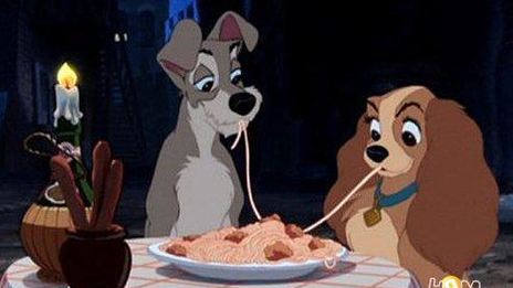 спагетти с фрикадельками леди и бродяга