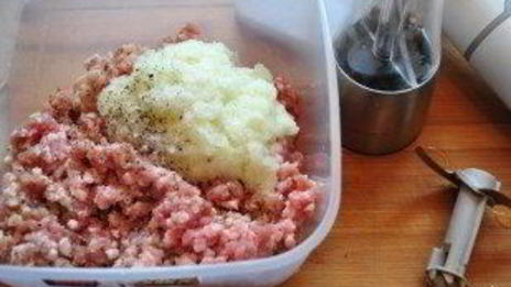 запеченный картофель с фрикадельками