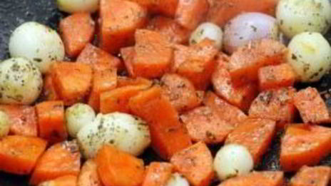 гарнир из басмати и овощей