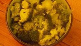 Гарнир из брокколи с чесноком