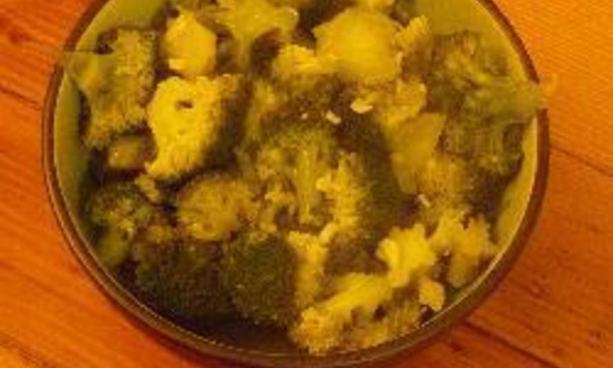 Рецепт гарнира из брокколи с чесноком