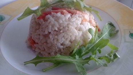 арроз кон коко и камаронес — рис с кокосом и креветками