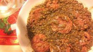 Чечевица с колбасой по-итальянски