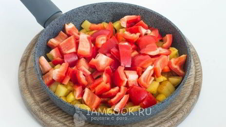 картофель с болгарским перцем