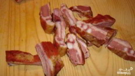 картофель с копчеными ребрышками