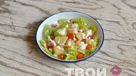 картофель с тыквой под сырным соусом