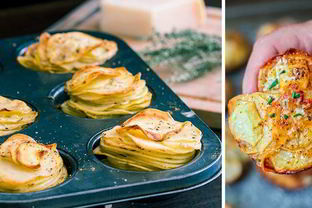 Картофель в формочках