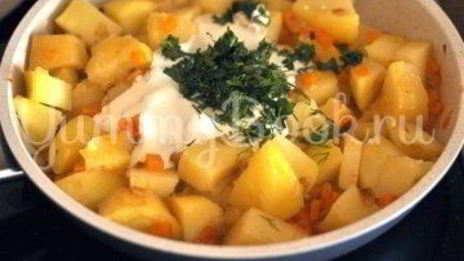 картофель в сметане