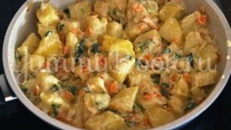 картофель в сметане