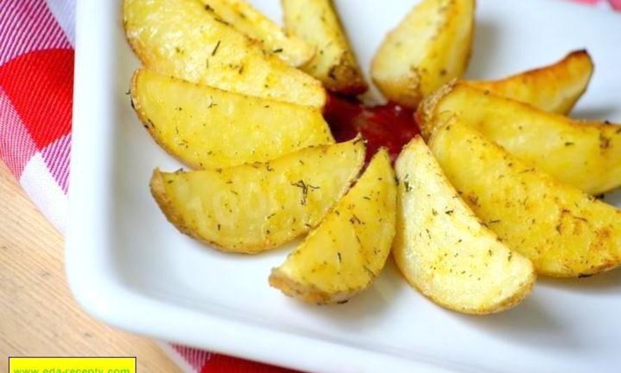 Рецепт картошки по селянски в духовке с чесноком