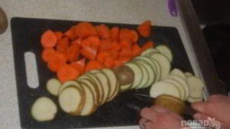 картошка с курицей и грибами в духовке