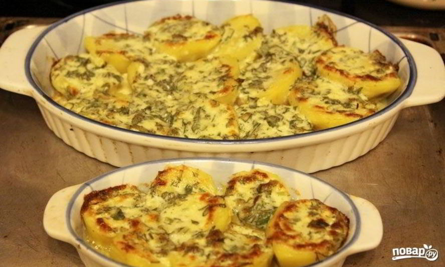 Рецепт картошки с сыром в духовке