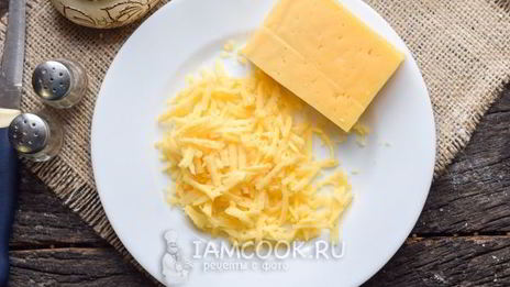 картошка с ветчиной и сыром в духовке