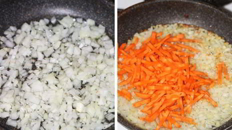 постный рис с овощами и грибами