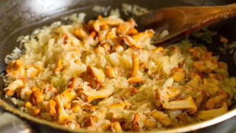 рис с лисичками