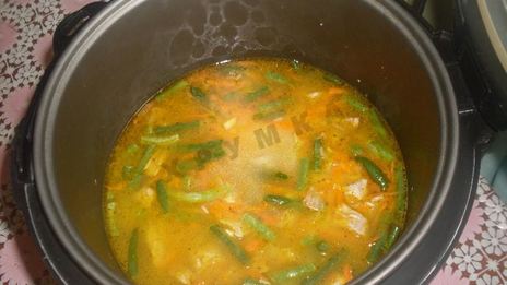 рис с мясом и овощами в мультиварке