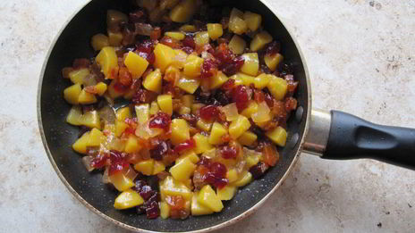 рис с персиком и сухофруктами