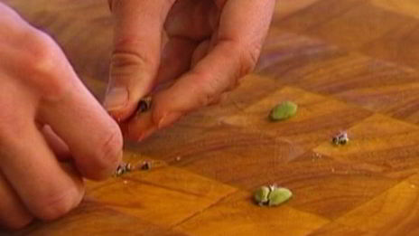 рис с ревенем, ванилью и кардамоном